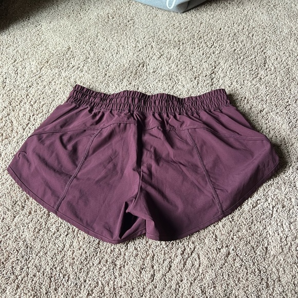 Zyia Plum Fierce Zipper Pocket Shorts - Picture 2 of 3